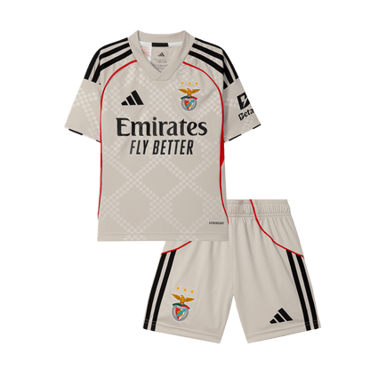 Kit maillot de foot extérieur enfant Benfica 2025/26