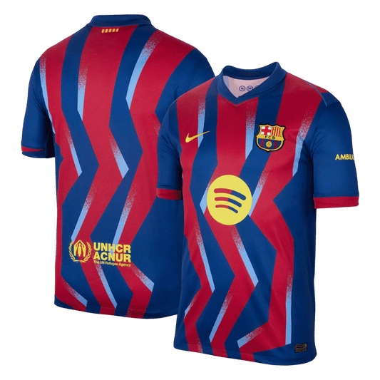 Men's Barcelona 2025/26 Fourth Away Soccer Jersey Kit
