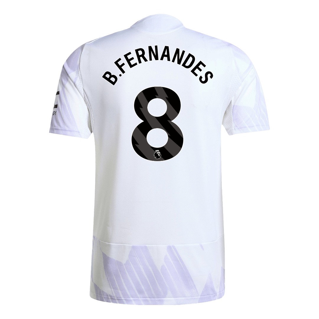 Maillot de foot extérieur B.FERNANDES #8 Manchester United 2025/26 pour homme - Coupe ajustée