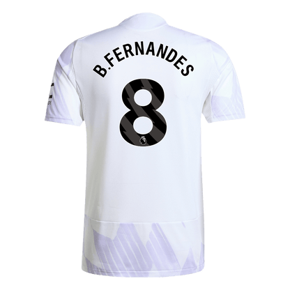 Maillot de foot extérieur B.FERNANDES #8 Manchester United 2025/26 pour homme - Coupe ajustée