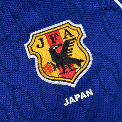 Maillot de football rétro domicile à manches longues pour homme Japon Coupe du Monde 1998