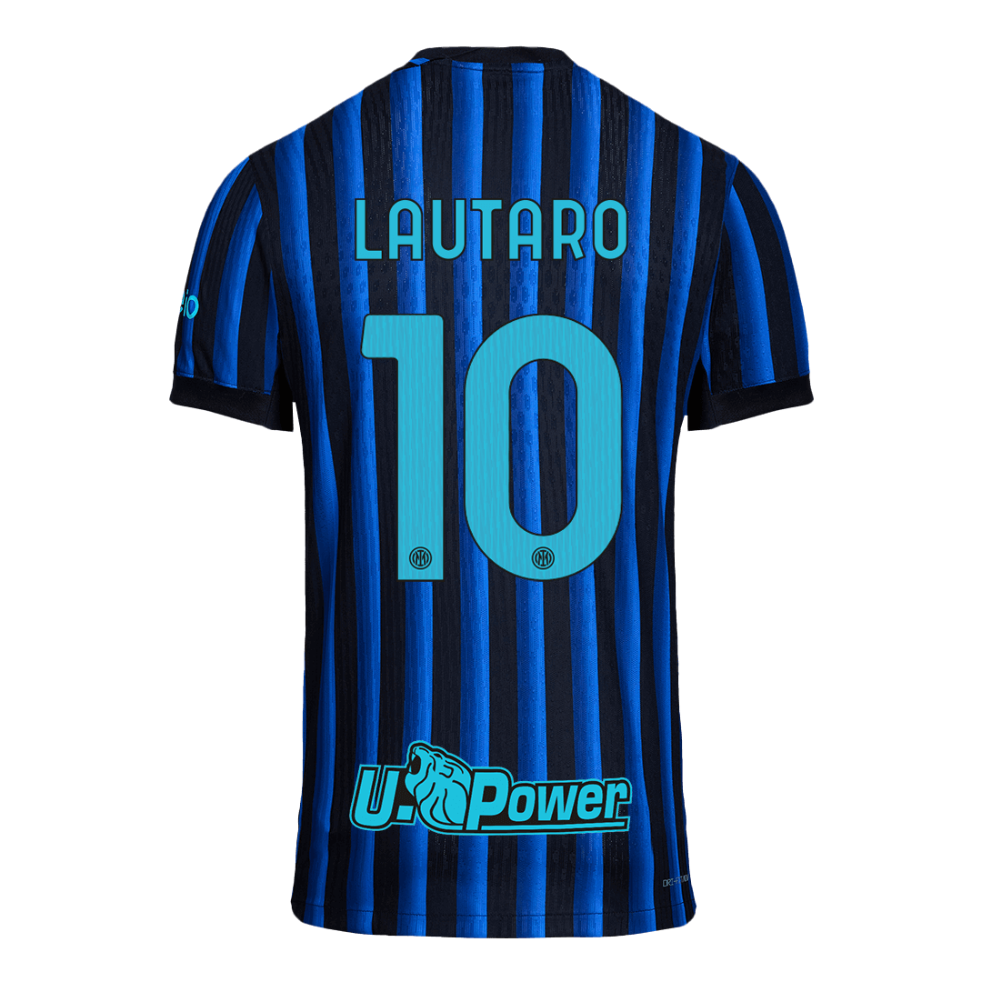 Maillot de Foot Domicile Inter Milan 2025/26 Version Joueur Homme LAUTARO #10 - Coupe Ajustée