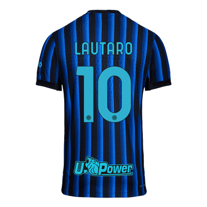 Maillot de Foot Domicile Inter Milan 2025/26 Version Joueur Homme LAUTARO #10 - Coupe Ajustée