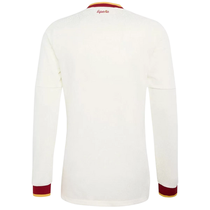 Maillot de football manches longues extérieur Espagne Coupe du Monde 2026 Homme