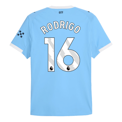 Maillot de football domicile homme RODRIGO #16 Manchester City saison 2025/26 version joueur - Coupe ajustée