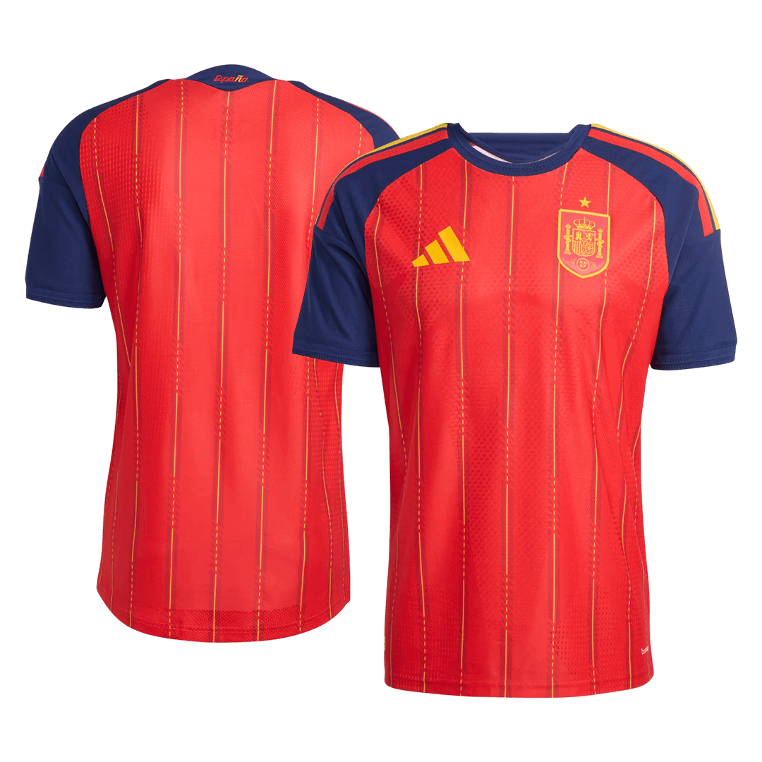 Maillot de football domicile Espagne Coupe du Monde 2026 pour homme - Version joueur - Coupe ajustée