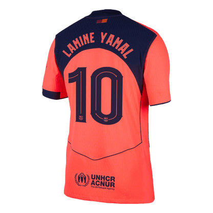 Maillot de football Lamine Yamal #10 Homme FC Barcelone UCL 2025/26 Version joueur Troisième extérieur - Coupe slim