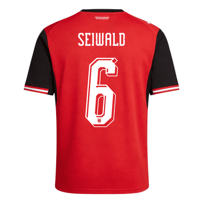 Maillot de Foot Domicile Homme Autriche Coupe du Monde 2026 SEIWALD #6