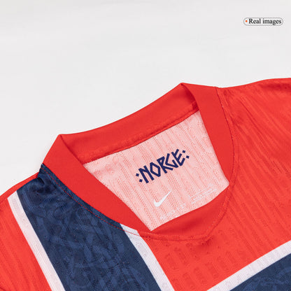 Maillot de Foot Domicile Homme Norvège Coupe du Monde 2026 Version Joueur - Coupe Ajustée