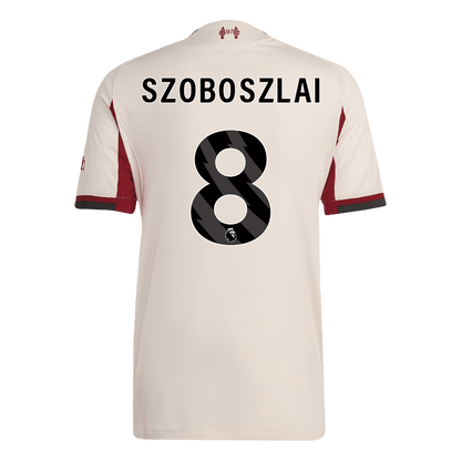 Maillot de football extérieur SZOBOSZLAI #8 Homme Liverpool 2025/26 version joueur - Coupe ajustée
