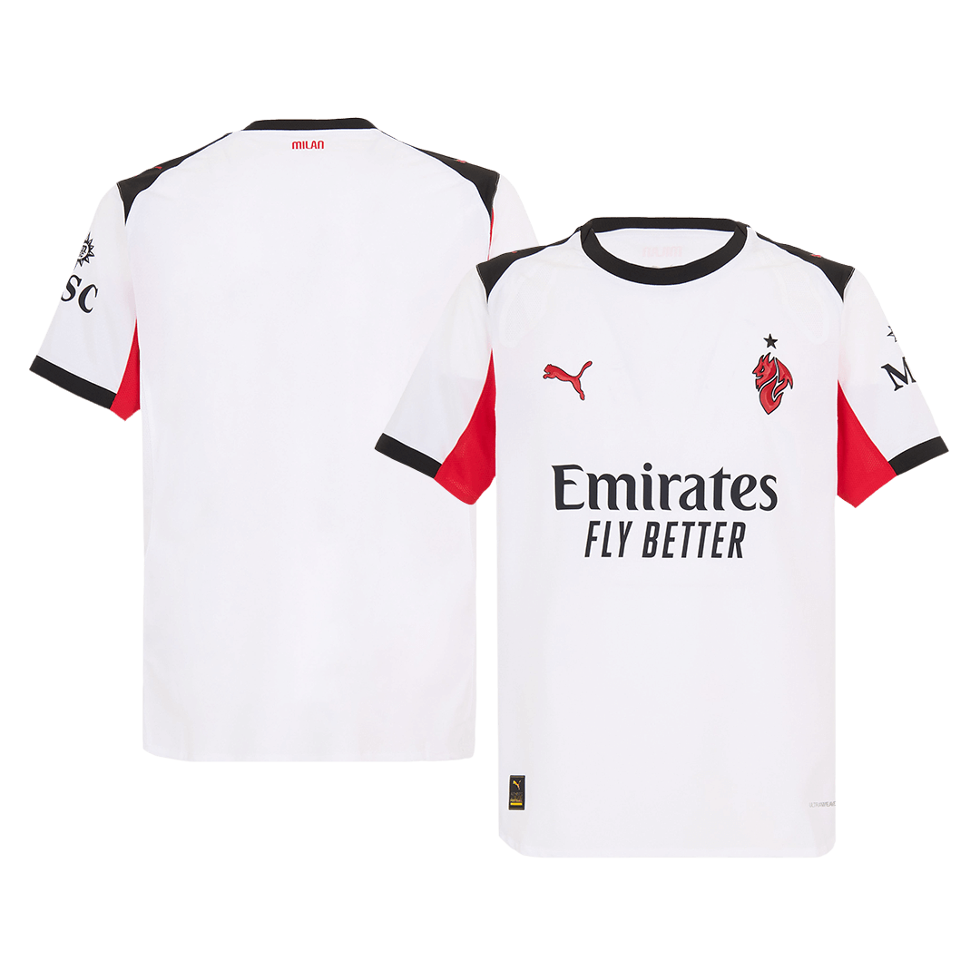 Maillot de foot AC Milan Homme Version Joueur Extérieur 2025/26 - Coupe Ajustée