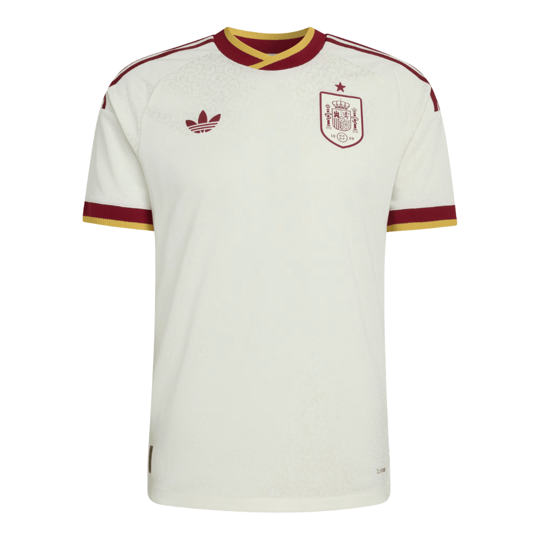 Maillot de Foot Extérieur Version Joueur Homme Espagne Coupe du Monde 2026 - Coupe Ajustée