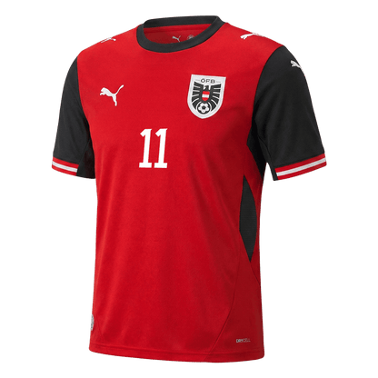 Maillot de foot domicile Homme Autriche Coupe du Monde 2026 GREGORITSCH #11