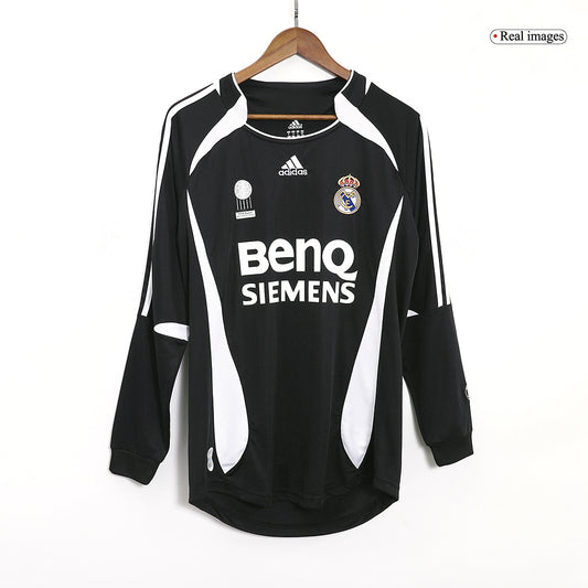 Retro Men's Real Madrid 2006/07 Away Long Sleeve Soccer Jersey
