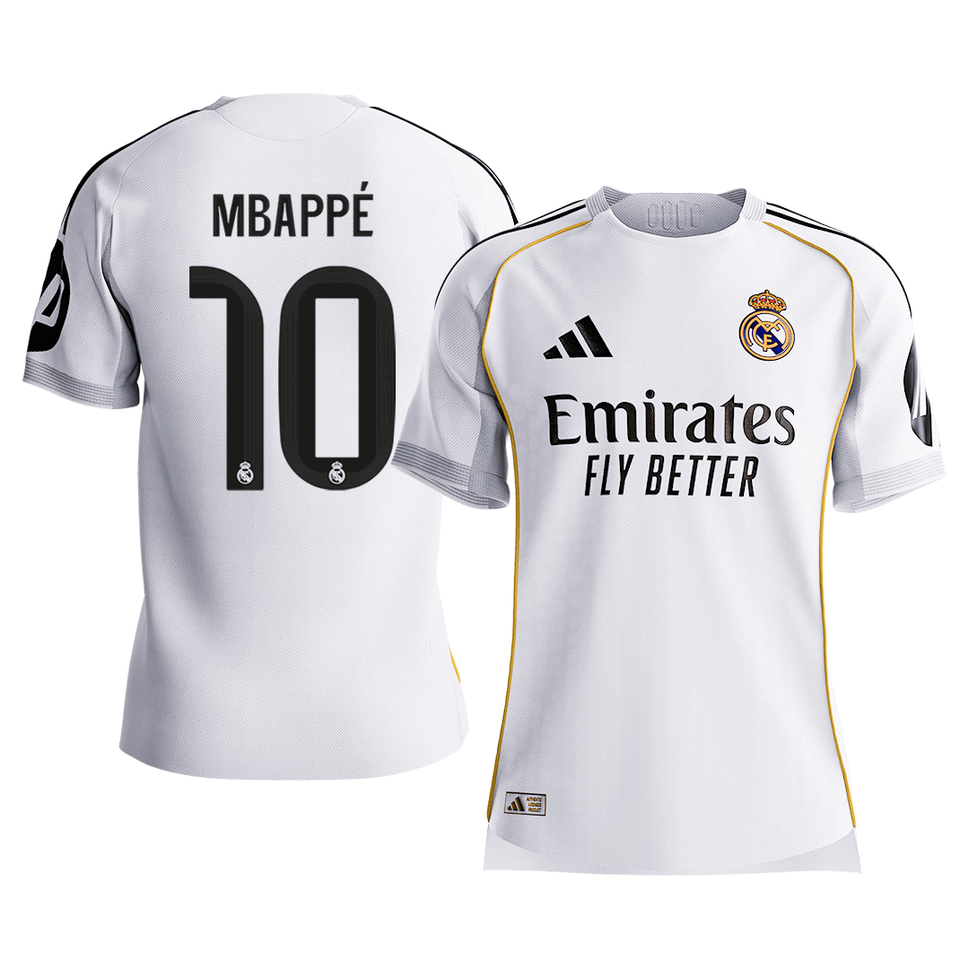 Maillot de Foot Domicile Homme MBAPPÉ #10 Real Madrid 2025/26 - Version Joueur - Coupe Slim [PREMIUM]